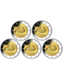 Duitsland 2025: Speciale 2 Euro unc:  "Saarland": A, D, F, G, en J