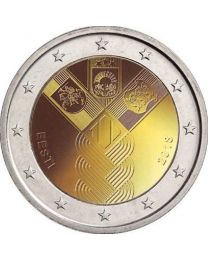 Estland 2018: Speciale 2 Euro unc: Baltische Onafhankelijkheid