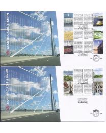 Nederland 2013: NVPH FDC: E666A + E666B: 125 JAAR ARCADIS & KNHM