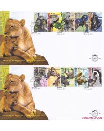 Nederland 2013: NVPH FDC: E667A + E667B: 100 jaar Burgers'Zoo