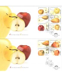 Nederland 2016: NVPH FDC: E736A + E736B: Appel- en perenrassen in Nederland