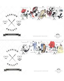 Nederland 2017: NVPH FDC: E757A + E757B: Viktor & Rolf