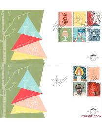 Nederland 2017: NVPH FDC: E761A + E761B: Decemberzegels 2017