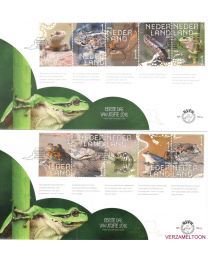 Nederland 2018: NVPH FDC: E762A + E762B: Beleef de natuur: Reptielen & amfibieën