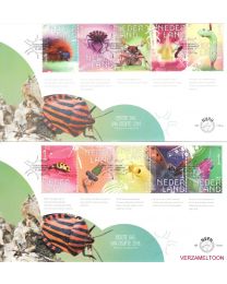 Nederland 2018: NVPH FDC: E770A + E770B: Beleef de natuur: Insecten