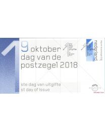 Nederland 2018: NVPH FDC: E776: dag van de Postzegel 2018 