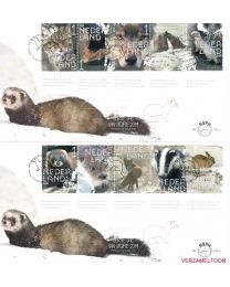 Nederland 2019: NVPH FDC: E780A + E780B: Beleef de Natuur: Zoogdieren