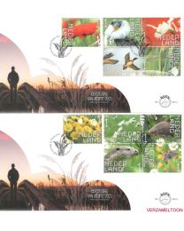 Nederland 2021: NVPH FDC: E820A + E820B: Beleef de Natuur: De Onlanden 2021