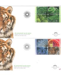 Nederland 2024: NVPH FDC: E878A + E878B: De Vormentaal van de natuur