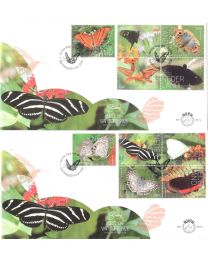 Nederland 2026: NVPH FDC: E907A + E907B: Beleef de natuur: Vlinders: Saba 2026
