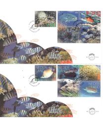Nederland 2026: NVPH FDC: E912A + E912B: Beleef de natuur: Onderwaterleven: Saba 2026