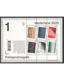 Nederland 2020: NVPH: V3859-3864 Fietspostzegels: velletje postfris