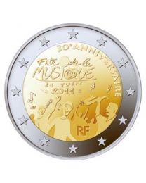 Frankrijk 2011: Speciale 2 Euro unc: 30 Jaar Muziekfeesten