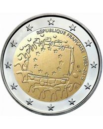 Frankrijk 2015: Speciale 2 Euro unc: 30 Jaar Europese Vlag