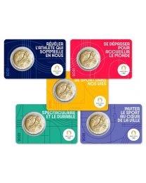 Frankrijk 2021: Speciale 2 Euro unc: "Olympics" 2021 Coincard Set 