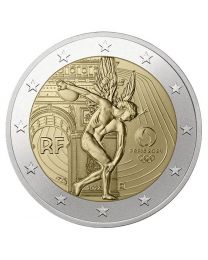 Frankrijk 2022: Speciale 2 Euro unc: "Olympics 2024" in Coincard 