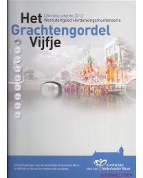 Nederland 2012: Zilveren Herdenkingsmunten Proof: Het Grachtengordel Vijfje