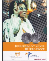 Nederland 2005: Zilveren Herdenkingsmunten Proof: Het Jubileummunt Tientje