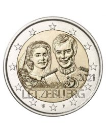 Luxemburg 2021: Speciale 2 Euro unc: "Huwelijk" 2021 (reliëf-versie)