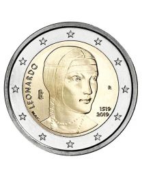 Italië 2019: Speciale 2 Euro unc: "Leonardo da Vinci"