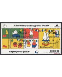 Nederland 2020: NVPH: 3881: Kinderpostzegels: velletje gestempeld