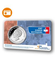 Nederland 2019:  Penning in coincard: KWF Kankerbestrijding 
