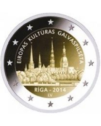 Letland 2014: Speciale 2 Euro unc: Riga Culturele hoofdstad van Europa