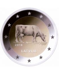 Letland 2016: Speciale 2 Euro unc: Melkindustrie: Bruine Koe 
