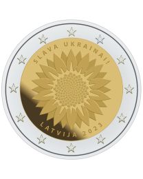 Letland 2023: Speciale 2 Euro unc: "Slava Oekraine" 
