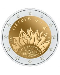 Litouwen 2023: Speciale 2 Euro unc: "Samen voor Ukraine " 