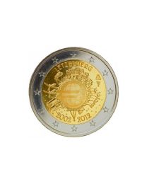 Luxemburg 2012: Speciale 2 Euro unc: 10 Jaar Euro