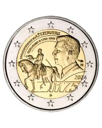 Luxemburg 2024: Speciale 2 Euro unc:  "Groothertog Willen II" 2024