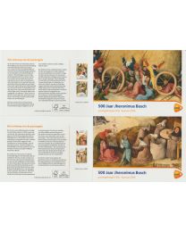 Nederland 2016: NVPH: M533 a+b: Postzegelmapje: 500 jaar Jheronimus Bosch