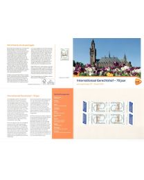Nederland 2016: NVPH: M537: Postzegelmapje: Internationaal Gerechtshof 70 jaar