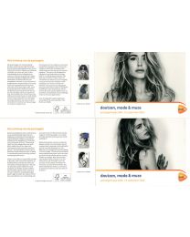 Nederland 2016: NVPH: M548 a+b: Postzegelmapje: Doutzen, Mode & muze