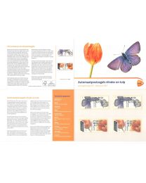 Nederland 2017: NVPH: M553: Postzegelmapje: Automaatpostzegels: Vlinder en tulp