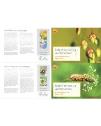 Nederland 2018: NVPH: M574 a+b: Postzegelmapje: Beleef de natuur: Veldbloemen