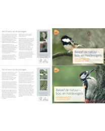 Nederland 2020: NVPH: M619 a+b: Postzegelmapje: Beleef de natuur: Bos- & Heidevogels