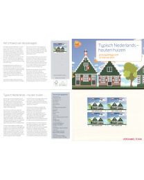 Nederland 2021: NVPH: M629: Postzegelmapje: Typisch Nederland: Houten Woningen 2021