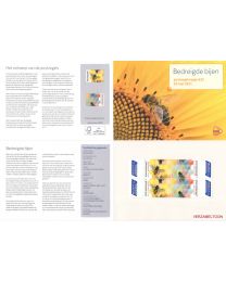 Nederland 2021: NVPH: M633: Postzegelmapje: Bedreigde bijen