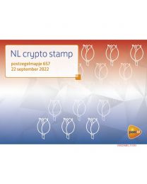 Nederland 2022: NVPH: M657: Postzegelmapje: NL crypto stamp 2022: GROEN