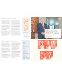 Nederland 2023: NVPH: M668: Postzegelmapje: 10 Jaar Koning Willem-Alexander 2023