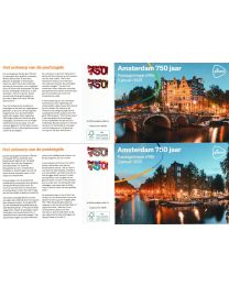 Nederland 2025: NVPH: M698 a+b: Postzegelmapje: Amsterdam 750 jaar 2025