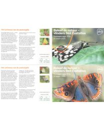 Nederland 2025: NVPH: M701 a+b: Postzegelmapje: Beleef de natuur: Vlinders Sint Eustatius 2025