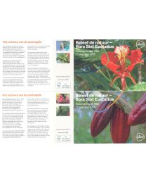 Nederland 2025: NVPH: M708 a+b: Postzegelmapje: Beleef de natuur:  Flora Sint Eustatius 2025