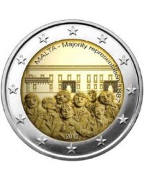 Malta 2012: Speciale 2 Euro unc: 125 Jaar Kiesrecht