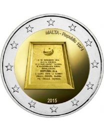 Malta 2015: Speciale 2 Euro unc: Republiek 1974
