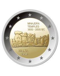 Malta 2018: Speciale 2 Euro unc:  "Mnajdra Temples"