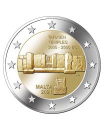 Malta 2021: Speciale 2 Euro unc:  "Taxien Tempel"