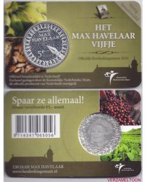 Nederland 2010: Coincards Herdenkingsmunten: Max Havelaar Vijfje